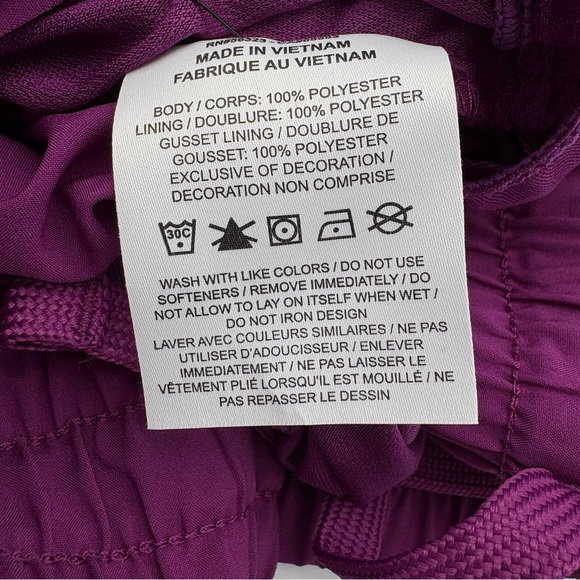 NWT Nike Girls Purple Dri-FIT One High-Waisted Woven Loose Fit Training … - Picture 8 of 8